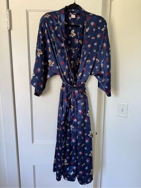 Linda Bis Montreal Matching Navy Slip and Robe